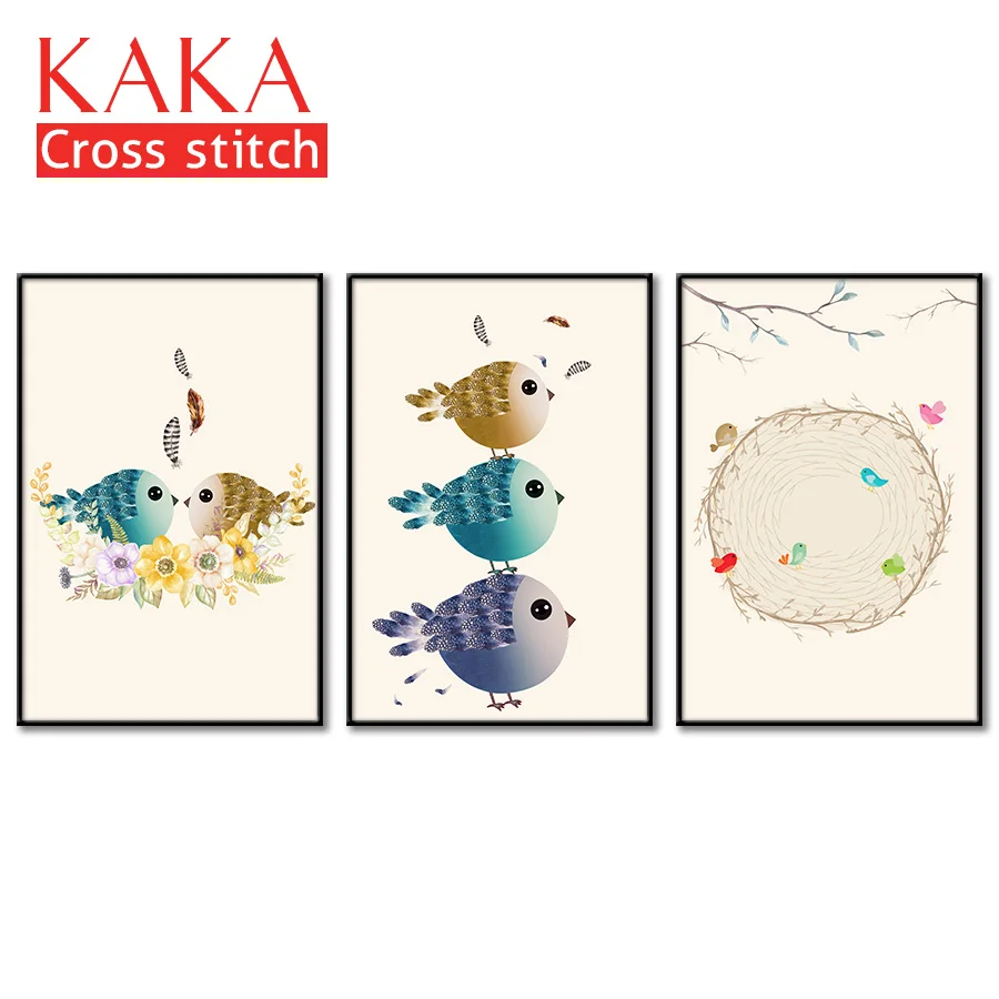 Cross stitch kits Embroidery needlework sets with printed pattern 11CT-canvas for Home Decor Painting Cartoon Full NCKC016 | Дом и сад