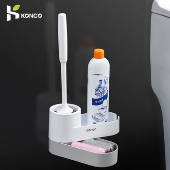 Konco TPR Soft Fur Toilet Brush Wall-mounted No Dead Corner Cleaning Tool Domestic Bathroom Corner Storage Cleaning Brush 
Konco TPR Soft Fur Toilet Brush Wall-mounted No Dead Corner Cleaning Tool Domestic Bathroom Corner Storage Cleaning Brush