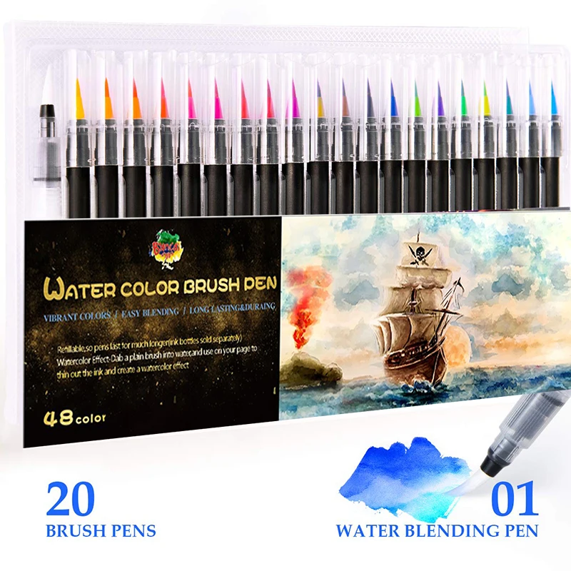 Water Color Brushpen Set Coloring Children Sketching Calligraphy Marker Watercolor Brush Drawing Pen
Water Color Brushpen Set Coloring Children Sketching Calligraphy Marker Watercolor Brush Drawing Pen