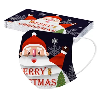10pcs Christmas Printed Adult's Mask Disposable High Quality Mask Santa Claus 3 Ply Elastic Earhook Mouth Cover Mascarillas
10pcs Christmas Printed Adult's Mask Disposable High Quality Mask Santa Claus 3 Ply Elastic Earhook Mouth Cover Mascarillas