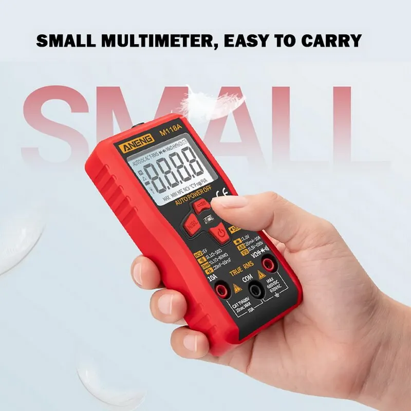 Digital Mini Multimeter Tester Auto Tranistor Meter with NCV Data Hold Multimeter Auto-range Voltage Tester
Digital Mini Multimeter Tester Auto Tranistor Meter with NCV Data Hold Multimeter Auto-range Voltage Tester