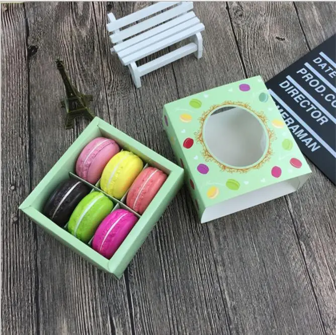 10 pcs 2 Colors Pink/Green Macaron Packing Boxes Cupcake Gift Boxes Bakery Chocolate Pastry Packaging Paper Box
10 pcs 2 Colors Pink/Green Macaron Packing Boxes Cupcake Gift Boxes Bakery Chocolate Pastry Packaging Paper Box