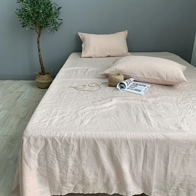 French Linen Flat Sheet Solid Color 100% Stone Washed Natural Flax Ultra Soft Separately Breathable Farmhouse Bedding Set TJ6989 
French Linen Flat Sheet Solid Color 100% Stone Washed Natural Flax Ultra Soft Separately Breathable Farmhouse Bedding Set TJ6989