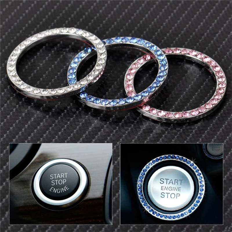 1PCS Car one button start stop button decorative ring with diamond crystal Keyless Start Button ring for auto 4cm
1PCS Car one button start stop button decorative ring with diamond crystal Keyless Start Button ring for auto 4cm