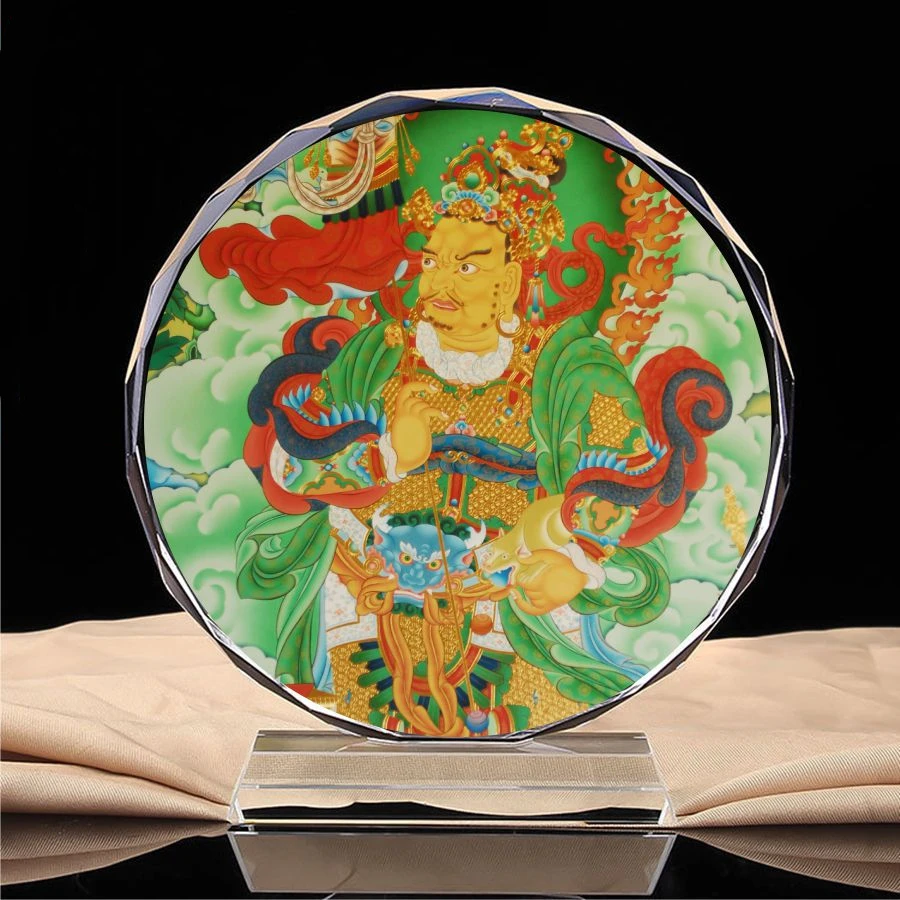 Four king of heaven - North multi heard king of heaven, West Guangmu portrait of king of heaven, crystal ornament, handicraft
Four king of heaven - North multi heard king of heaven, West Guangmu portrait of king of heaven, crystal ornament, handicraft