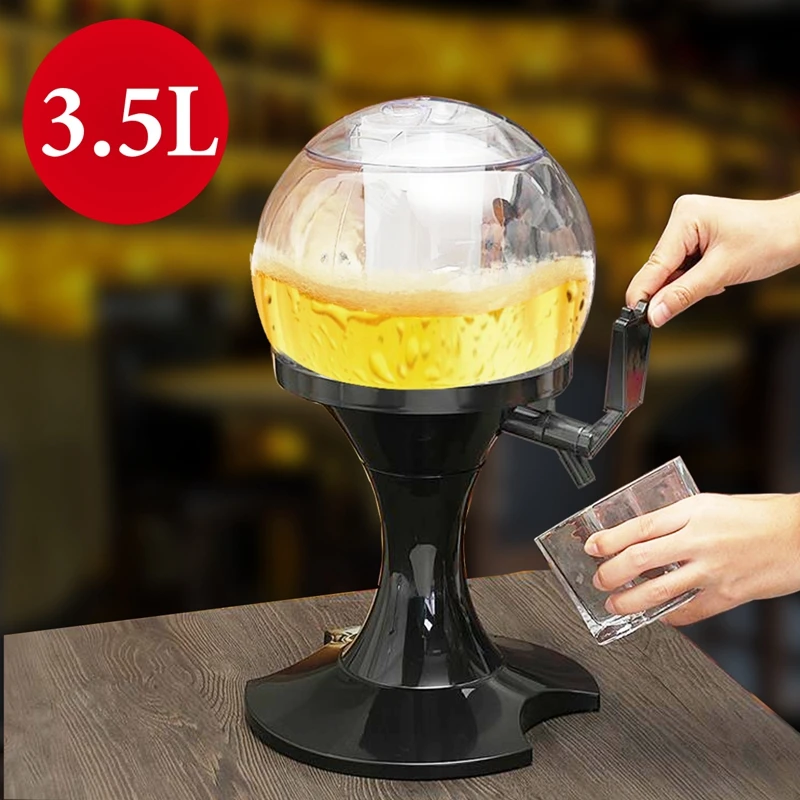 

3.5L Beer Beverage Machine Container Beer Pourer Beverage Bar Tower Ice Core White Wine Wine Beer Cannon Type Water Dispenser