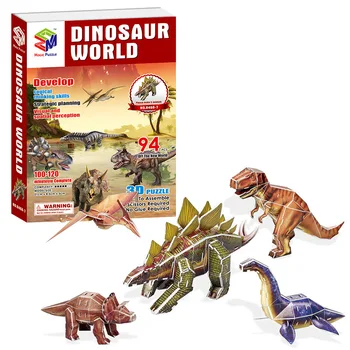 22*3.5*29.5cm Large Creative 3d Three-dimensional Puzzle Animal Dinosaur Paper Model Children's Puzzle DIY Paper Assembled Toys
22*3.5*29.5cm Large Creative 3d Three-dimensional Puzzle Animal Dinosaur Paper Model Children's Puzzle DIY Paper Assembled Toys