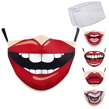 Washable Elastic Earloop Face Mouth Masks Print Funny Face Mask PM 2.5 Protection Dust Reusable Masks Fashion Cotton Mouth Cover
Washable Elastic Earloop Face Mouth Masks Print Funny Face Mask PM 2.5 Protection Dust Reusable Masks Fashion Cotton Mouth Cover