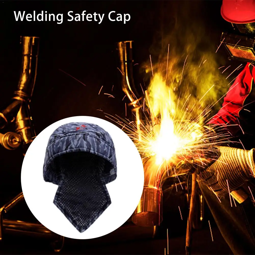 Моющийся огнестойкий головной защитный шлем сварщика типа бандана рабочая