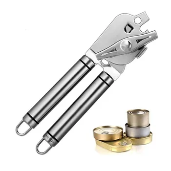 304 Stainless Steel Can Opener Manual Food-safe With Built-in Bottle Opener
304 Stainless Steel Can Opener Manual Food-safe With Built-in Bottle Opener