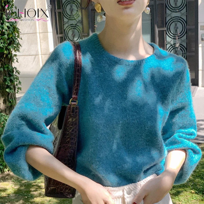 2020 Korean Style Autumn Winter Knitted Top Loose Sleeves Short Outwear Sweater Women's Home Clothings Top High Quality Sweater
2020 Korean Style Autumn Winter Knitted Top Loose Sleeves Short Outwear Sweater Women's Home Clothings Top High Quality Sweater
