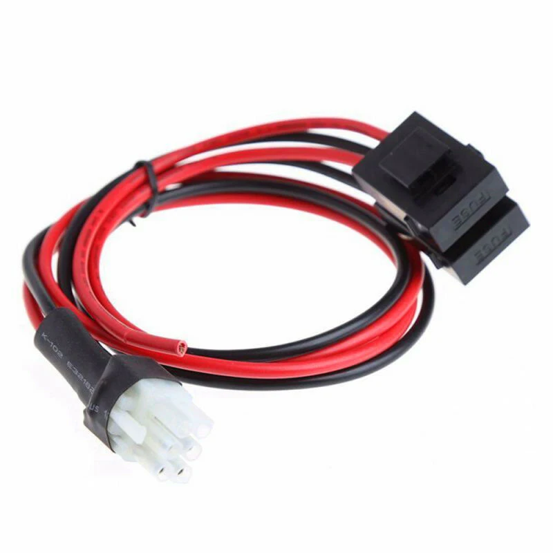 

16AWG 6-Pin DC Power Cable Cord for Kenwood Icom Alinco Radio TS-50s TS-60s TS-140 TS-440 TS-450 PG-2Z OPC-025D 30Amp Fuse 1m