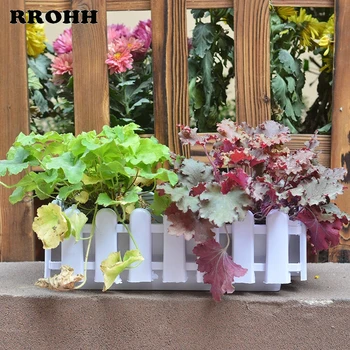 M/L Plastic Garden Flower Pots Rectangular Flower Planting Containers Large Capacity Flower Pots on Balcony Without Hole Fence
M/L Plastic Garden Flower Pots Rectangular Flower Planting Containers Large Capacity Flower Pots on Balcony Without Hole Fence