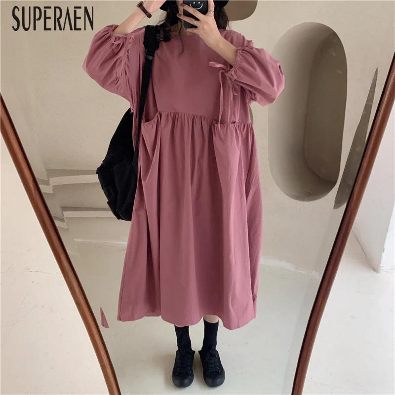 SuperAen Casual Wild High Waist Women Dress Fashion Cotton Solid Color Ladies Dress Autumn New 2019 Korean Style Women Clothing
SuperAen Casual Wild High Waist Women Dress Fashion Cotton Solid Color Ladies Dress Autumn New 2019 Korean Style Women Clothing