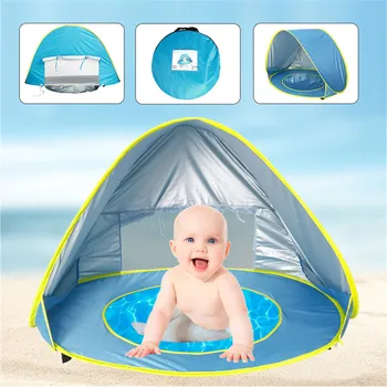 Portable Baby Beach Tent UV Protection Waterproof Shade Tent Pool Outdoor Beach Automatic ' Up Sun Shelter for Infant Kids 
Portable Baby Beach Tent UV Protection Waterproof Shade Tent Pool Outdoor Beach Automatic ' Up Sun Shelter for Infant Kids