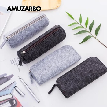 Creative Simple Solid Color Felt Pencil Case Unisex Stationery Bag Multi-Function Pencil Storage Bags
Creative Simple Solid Color Felt Pencil Case Unisex Stationery Bag Multi-Function Pencil Storage Bags