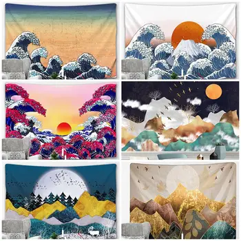 Japan Kanagawa Printed Hanging Tapestry Mountain Sun Great Wave Painting Tapestry Polyester Boho Bedspread Yoga Mat Blanket
Japan Kanagawa Printed Hanging Tapestry Mountain Sun Great Wave Painting Tapestry Polyester Boho Bedspread Yoga Mat Blanket