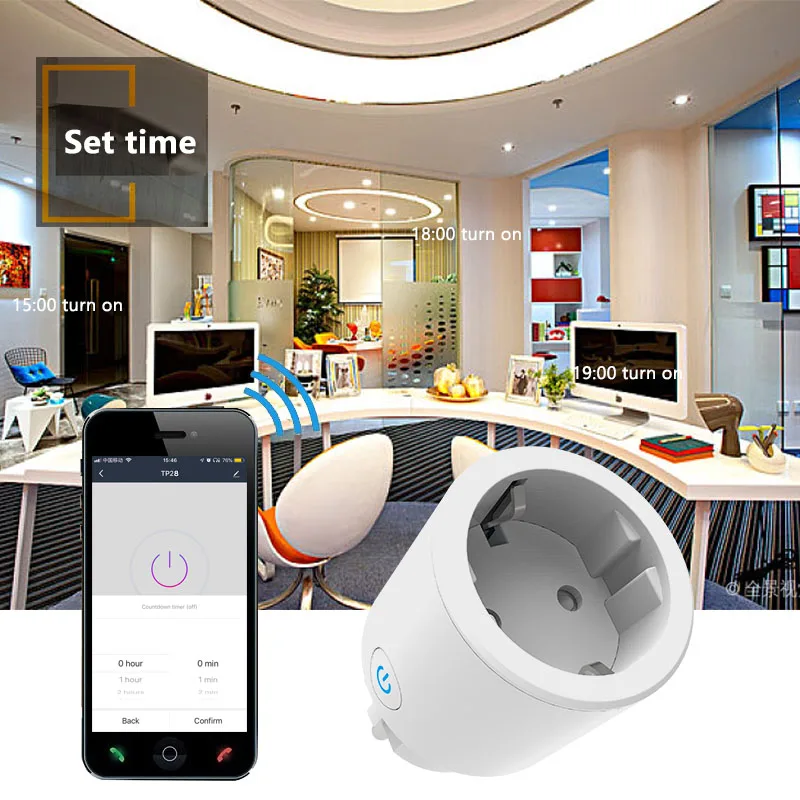 WIFI Wireless Voice Control Remote Socket APP Smart Timer Plug Home Fire Retardant Smart Power EU Socket For Alexa Google Home
WIFI Wireless Voice Control Remote Socket APP Smart Timer Plug Home Fire Retardant Smart Power EU Socket For Alexa Google Home