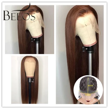 Beeos Straight Brown Color Human Hair Wig 150% Pre Plucked Bleached Knots T Part Lace Wig Brazilian Remy Hair
Beeos Straight Brown Color Human Hair Wig 150% Pre Plucked Bleached Knots T Part Lace Wig Brazilian Remy Hair
