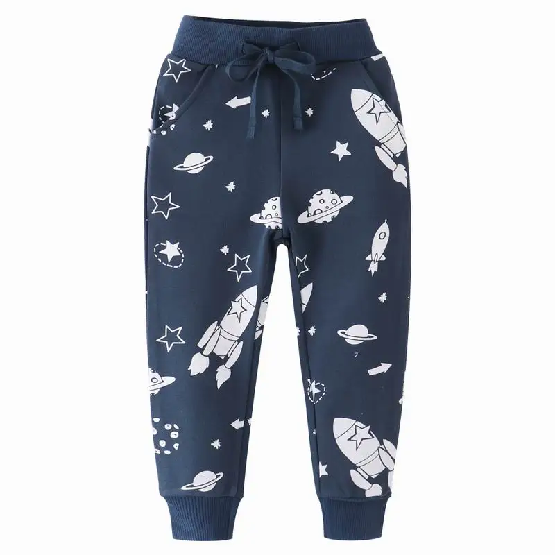Jumping Meters Cartoon Boys Cotton Pants Spring Autumn Blue Rocket Stars Pattern Trousers Casual Children Clothing 2-7years
Jumping Meters Cartoon Boys Cotton Pants Spring Autumn Blue Rocket Stars Pattern Trousers Casual Children Clothing 2-7years
