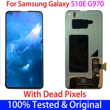 Ensemble écran tactile lcd avec Pixels morts, pour SAMSUNG Galaxy S10E G970F/DS G970U G970W SM-G9700, Original=