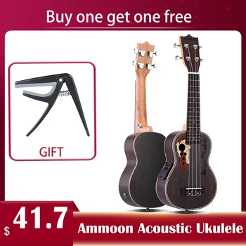 ammoon Spruce 21" Ukulele Acoustic Ukulele 15 Fret 4 Strings Stringed Musical Instrument with Built-in EQ Pickup
ammoon Spruce 21" Ukulele Acoustic Ukulele 15 Fret 4 Strings Stringed Musical Instrument with Built-in EQ Pickup