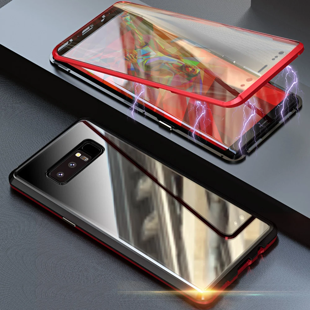 Metal frame 360 full case For Samsung S10 S10E Plus magnetic double side glass filp cover for Samsung S9 Plus Note9 Note8 A50 
Metal frame 360 full case For Samsung S10 S10E Plus magnetic double side glass filp cover for Samsung S9 Plus Note9 Note8 A50