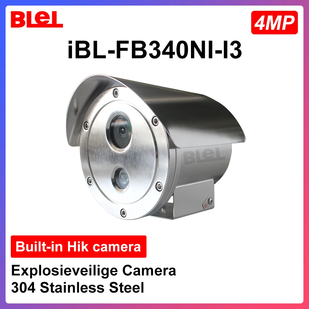 HIKVISION Explosion-proof Camera 4MP Built-in Hik camera 304 Stainless Steel Explosieveilige Support PoE Hik-Connect app IR 30m
HIKVISION Explosion-proof Camera 4MP Built-in Hik camera 304 Stainless Steel Explosieveilige Support PoE Hik-Connect app IR 30m