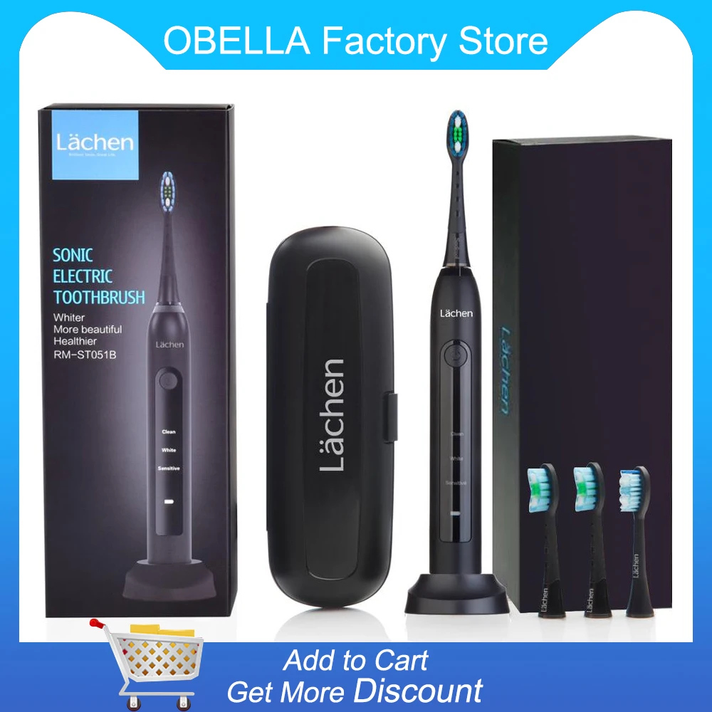 Electric Toothbrush 051B Sonic Toothbrush USB Rechargeable Tooth Brushes With 4 Pcs DuPont Replacement Time Brush Heads lachen
Electric Toothbrush 051B Sonic Toothbrush USB Rechargeable Tooth Brushes With 4 Pcs DuPont Replacement Time Brush Heads lachen