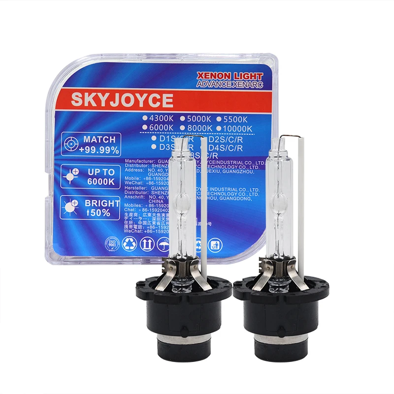 SKYJOYCE 2PCS D2 D2R D4R D4S Xenon 55W Car Light Bulb 4300K-10000K 35W Xenon HID Lamps Replacement For E63 E65 E46 E60 E85 E53 (1)