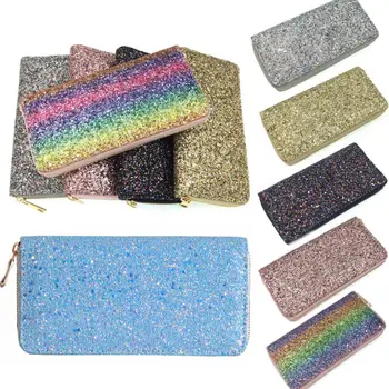 Luxury Women Long Wallet Purse Sparkly Sequin Clutch Glitter Ladies Bag Coin Purse /BY 
Luxury Women Long Wallet Purse Sparkly Sequin Clutch Glitter Ladies Bag Coin Purse /BY