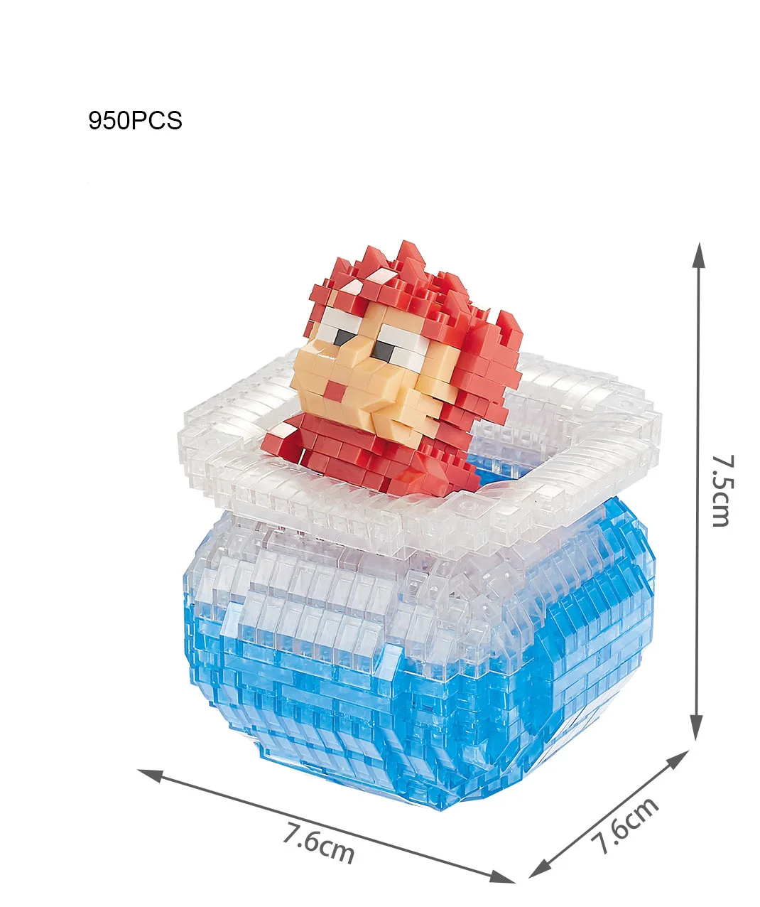 Mini Brick Anime Ponyo with Fish Tank Block Set 3D DIY Lovely Girl Building Brick Toy For Kids
Mini Brick Anime Ponyo with Fish Tank Block Set 3D DIY Lovely Girl Building Brick Toy For Kids
