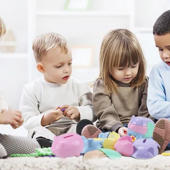 Cartoon Pig Shaped Plastic Money Saving Box Case Coins Piggy Bank 
Cartoon Pig Shaped Plastic Money Saving Box Case Coins Piggy Bank