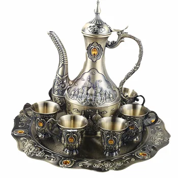 1set White Wine Set Hip Flask for Alcohol Service for Sake Retro Palace Alloy Metal Home Wedding Metal Gift Decoratio
1set White Wine Set Hip Flask for Alcohol Service for Sake Retro Palace Alloy Metal Home Wedding Metal Gift Decoratio