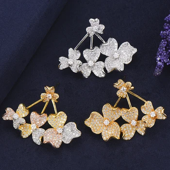 2020 Romantic Sweet Luxury Flowers Earrings For Women Wedding AAA Cubic Zirconia Crystal CZ Indian African Bridal Shiny Jewelry
2020 Romantic Sweet Luxury Flowers Earrings For Women Wedding AAA Cubic Zirconia Crystal CZ Indian African Bridal Shiny Jewelry
