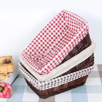 Handmade Rattan Basket Linen Cloth Storage Box Organizer Household Items Cosmetic Brush Remote Holder Willow Storage Basket 
Handmade Rattan Basket Linen Cloth Storage Box Organizer Household Items Cosmetic Brush Remote Holder Willow Storage Basket