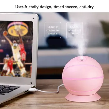 Car USB Air Humidifier 240ML Creative Basketball Humidifier Ultrasonic Mini Aromatherapy Diffuser with LED Night Light for Home
Car USB Air Humidifier 240ML Creative Basketball Humidifier Ultrasonic Mini Aromatherapy Diffuser with LED Night Light for Home