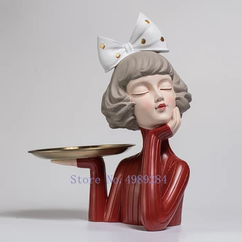 CREATIVE RESIN BOW GIRL FRUIT DISH TRAY DESKTOP STORAGE ABSTRACT FIGURE SCULPTURE MODERN HOME DECORATION CHILDREN'S ROOM
CREATIVE RESIN BOW GIRL FRUIT DISH TRAY DESKTOP STORAGE ABSTRACT FIGURE SCULPTURE MODERN HOME DECORATION CHILDREN'S ROOM
