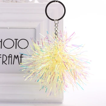100pcs/Lot Golden Silk Paillette Keychain Metal Plush Ball Keyring Bags Key Chain Car Key Ring
100pcs/Lot Golden Silk Paillette Keychain Metal Plush Ball Keyring Bags Key Chain Car Key Ring