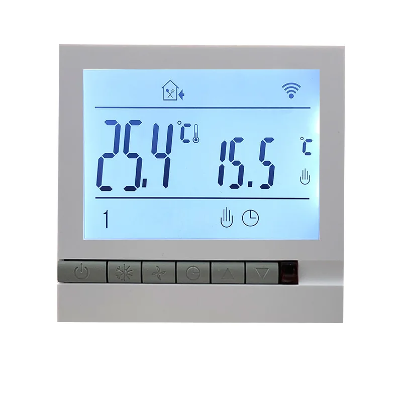 Smart Home Intelligent Room Wifi Thermostat Tuya Remote Control Temperature Controller Supports Alexa, Google Home 95~240V AC
Smart Home Intelligent Room Wifi Thermostat Tuya Remote Control Temperature Controller Supports Alexa, Google Home 95~240V AC