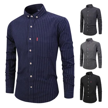 Hot Sale Men's Fashion Shirts Men 100% Cotton Japan Style Fire Striped Shirt Men Casual Long Sleeve Dress Shirt Slim Fit Blouse
Hot Sale Men's Fashion Shirts Men 100% Cotton Japan Style Fire Striped Shirt Men Casual Long Sleeve Dress Shirt Slim Fit Blouse