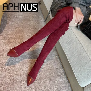 APHNUS Womens Boots Tall Over The Knee Thigh High Mid High Heels Pumps Boots Woman 2020 Shoes For Women New Boot
APHNUS Womens Boots Tall Over The Knee Thigh High Mid High Heels Pumps Boots Woman 2020 Shoes For Women New Boot