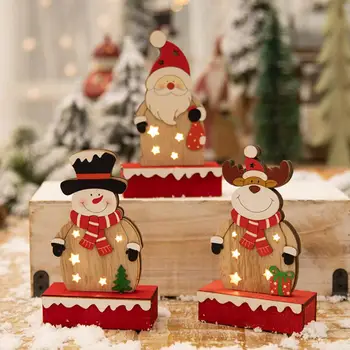 Creative Christmas Wooden Reindeer LED Lights Hotel Desktop Santa Claus Christmas Wooden Decoration Christmas Glowing Ornament
Creative Christmas Wooden Reindeer LED Lights Hotel Desktop Santa Claus Christmas Wooden Decoration Christmas Glowing Ornament
