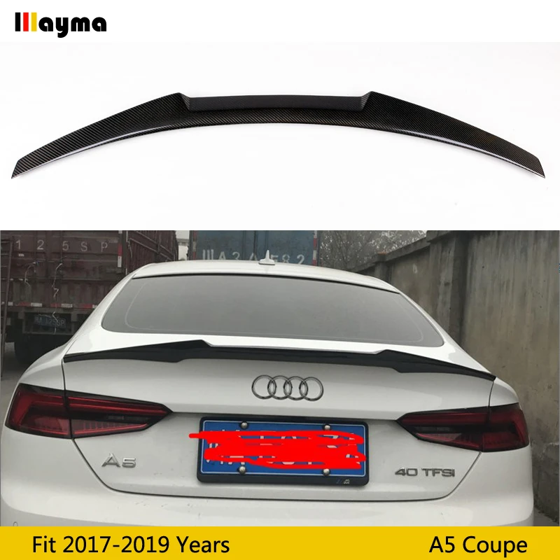 Стильный задний спойлер M4 для багажника из углеродного волокна Audi A5 2door coupe 2017 2018