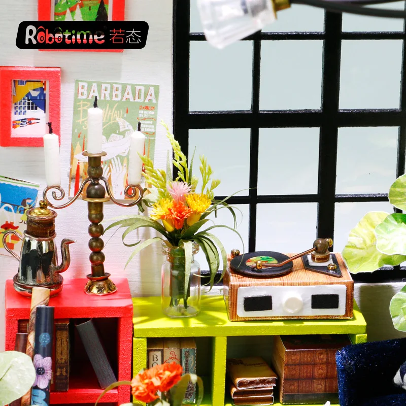 Robotime DIY Hut Creative Entirely Handmade Assembled Model 3D Jigsaw Puzzle Cass's Music Living Room
Robotime DIY Hut Creative Entirely Handmade Assembled Model 3D Jigsaw Puzzle Cass's Music Living Room