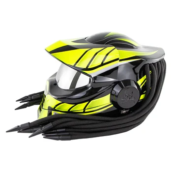 Predator Halloween Retro Full Face Motorcycle Flip up Helmet casco capacete moto Helmets Dot/GB Approved For Soman SM958
Predator Halloween Retro Full Face Motorcycle Flip up Helmet casco capacete moto Helmets Dot/GB Approved For Soman SM958