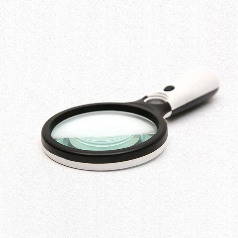 

3X 45X Magnifying Glass Handheld Reading Illuminated Magnifier With 3 LED Light Seniors loupe Jewelry Repair Tool