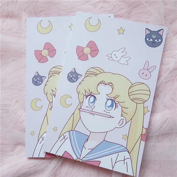 60 Pages High Quality Cartoon Sailor Moon Hare Notebook Cute Water Ice Handbook Diary Net Hong Book 14.5*20.5cm
60 Pages High Quality Cartoon Sailor Moon Hare Notebook Cute Water Ice Handbook Diary Net Hong Book 14.5*20.5cm