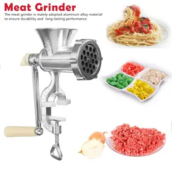 Manual Meat Grinder Aluminum Alloy Operated Food Processor Beef Sausages Meat Cutting Machine Mincer Meat Chopper Kitchen Tool
Manual Meat Grinder Aluminum Alloy Operated Food Processor Beef Sausages Meat Cutting Machine Mincer Meat Chopper Kitchen Tool
