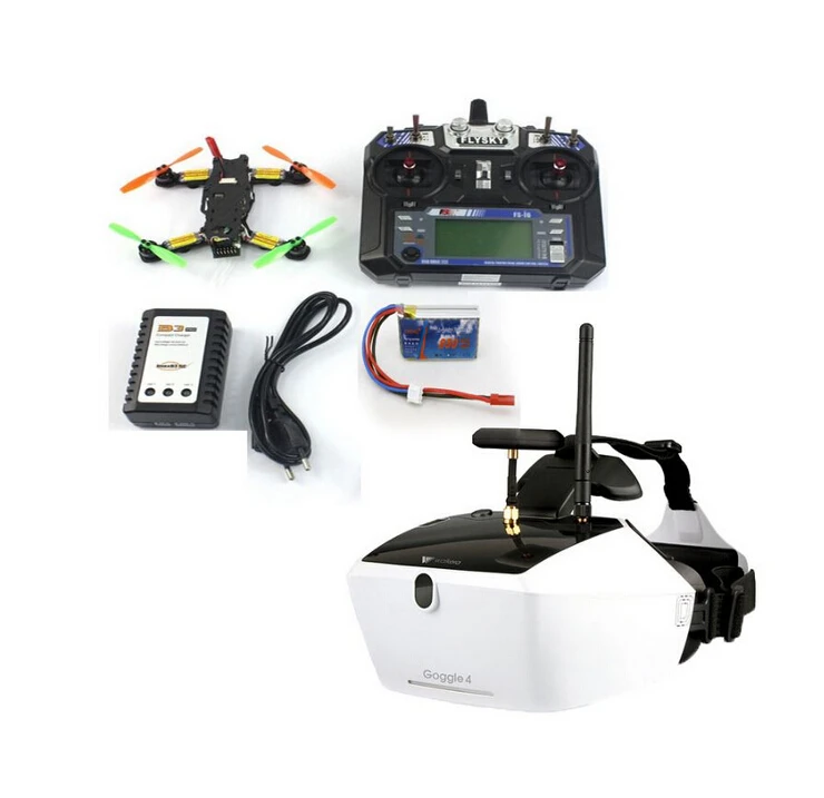 

Hot FPV 2.4G 6CH RC Mini Racing Quadcopter Drone Tarot 130 RTF Full Kit TL130H1 CC3D 520TVL HD Camera 5.8G 32CH Goggle